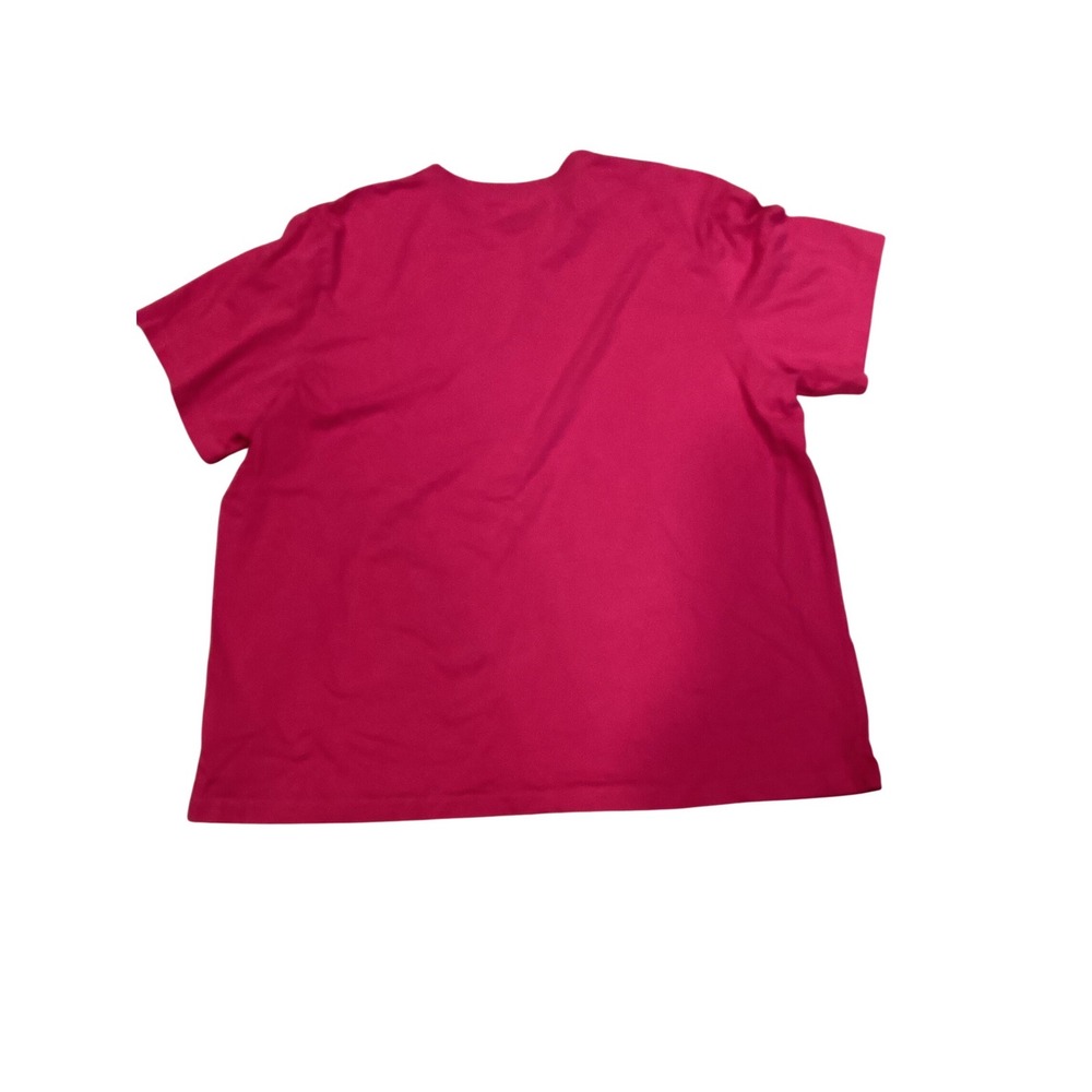 Nike Mens Futura Logo Embroidered Cotton Short Sleeve T-Shirt Pink XXL - Picture 3 of 4